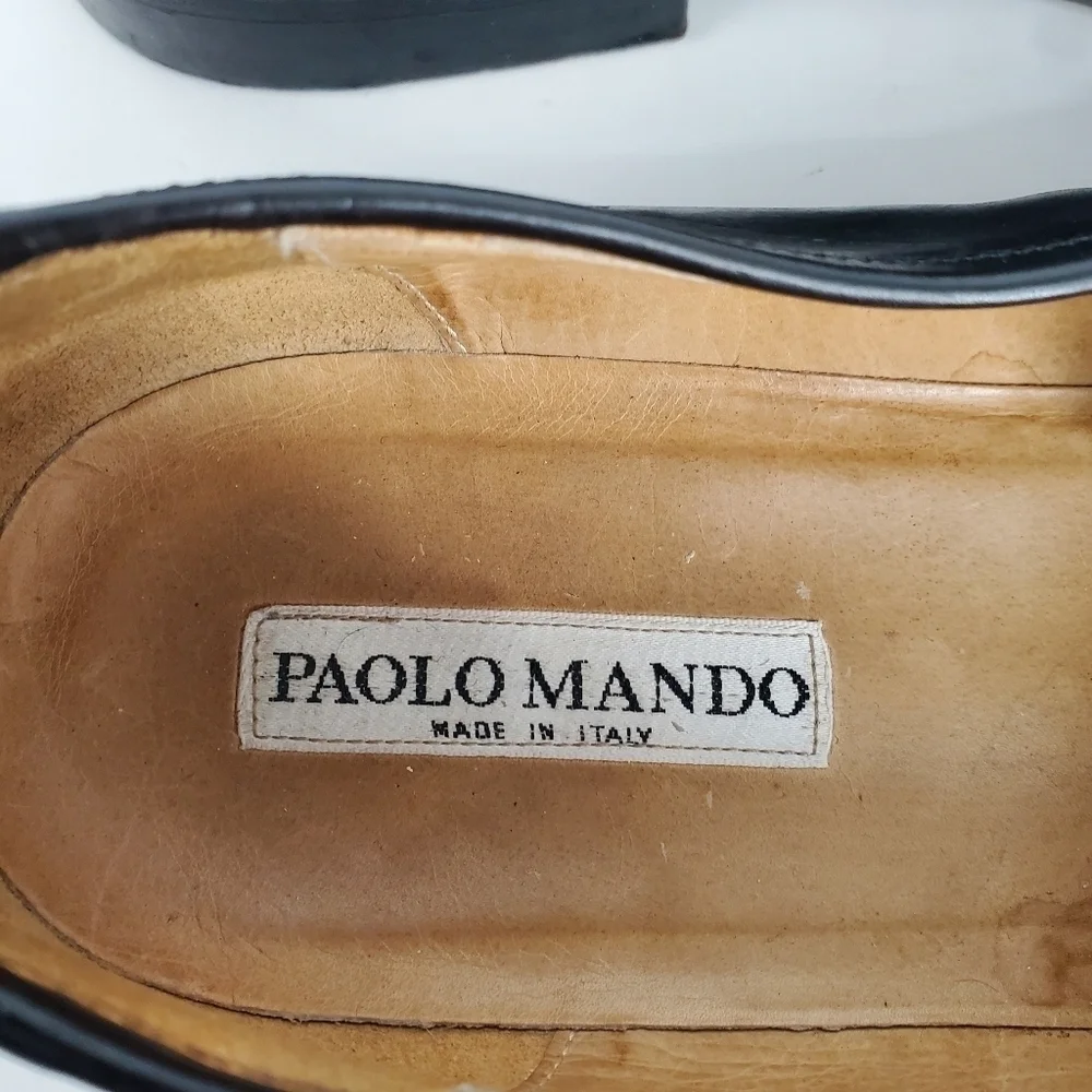 Paolo Mando Dress Shoe Men's 13 D Dani Loafers Black